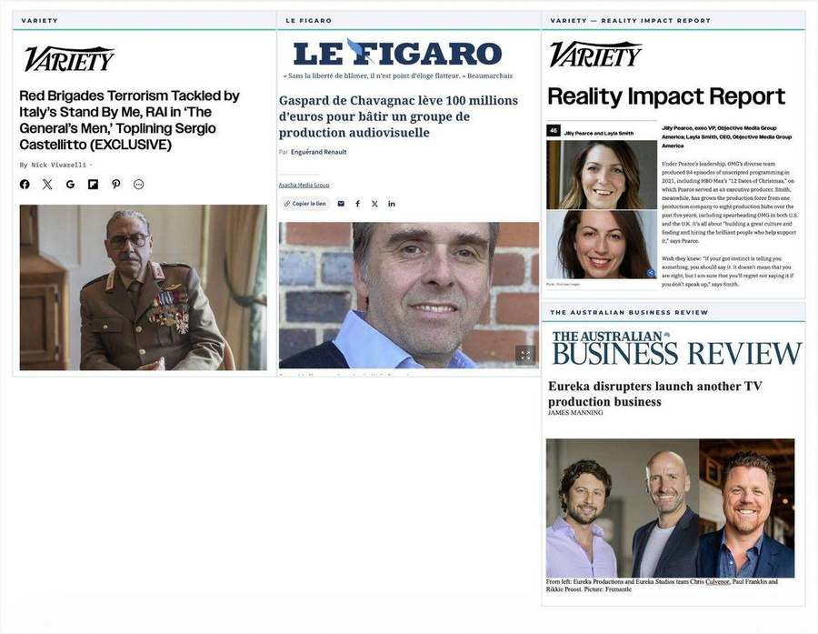 Press coverage — Variety, Le Figaro, Australian Business Review